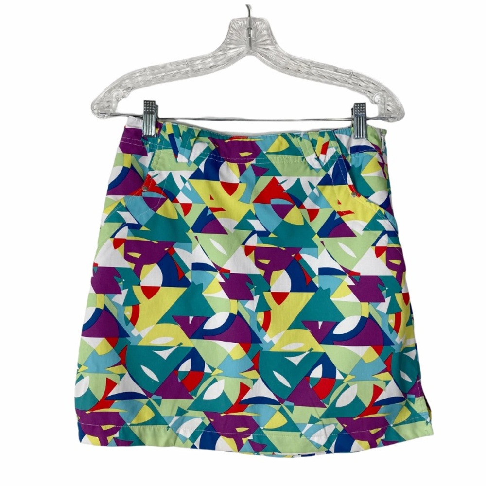 n'vo by Lanctot Skort Multicolor Geometric Print Sz. 2